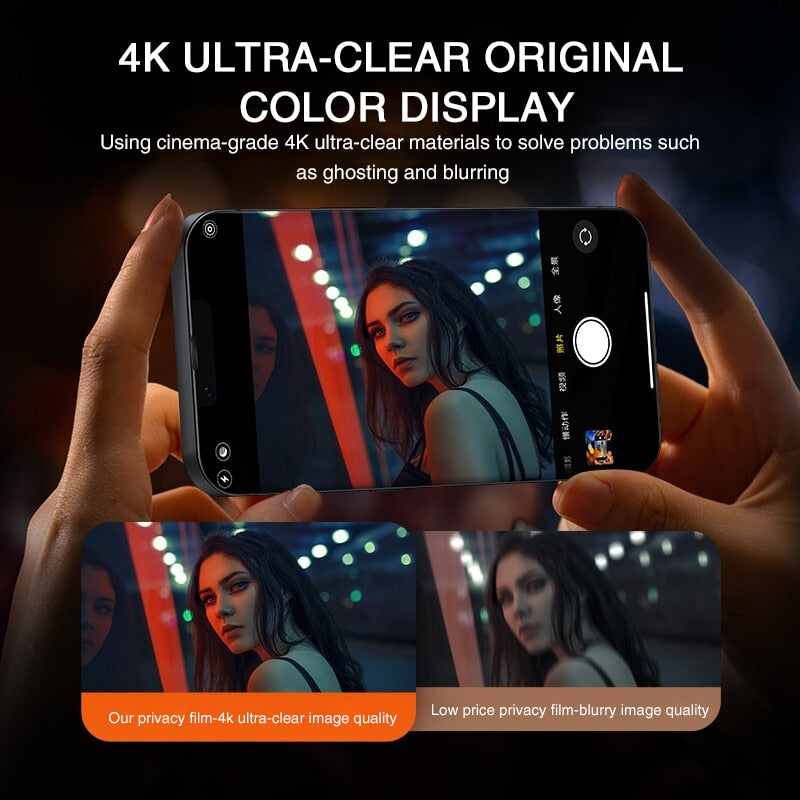 Anti Spy iPhone 13 tempered glass