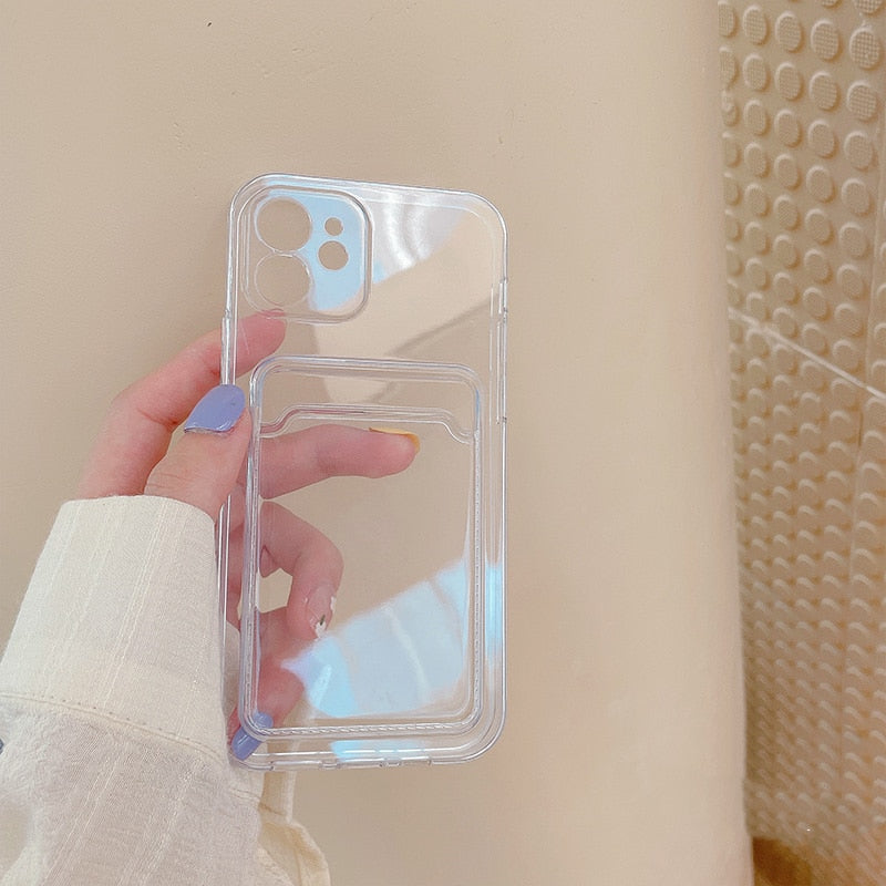 Transparent Phone Case with a wallet Holder