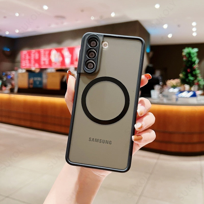 Magnetic Charging Matte Case
