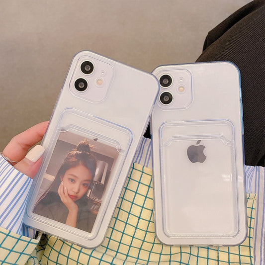 Transparent Phone Case with a wallet Holder